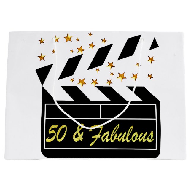 GRAND SAC CADEAU ÉTOILE DE FILM DE 50 ANS (Devant)