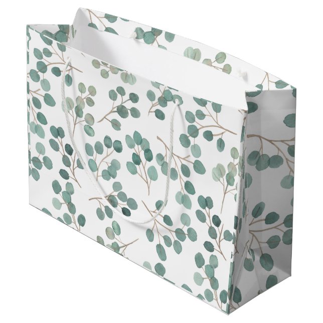 Grand Sac Cadeau Eucalyptus (Dos Angle)