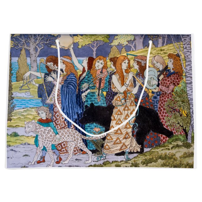 Grand Sac Cadeau Eugene Grasset - Panneau décoratif Harmony (Devant)