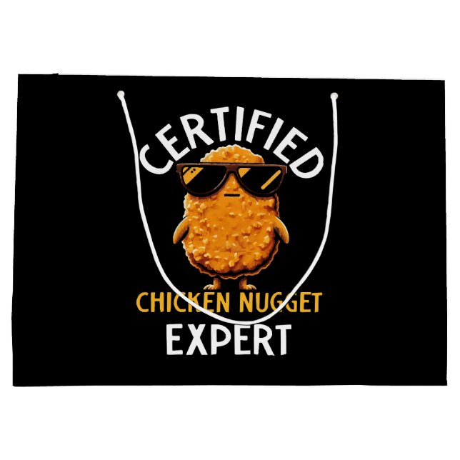 Grand Sac Cadeau Expert certifié en nugget de poulet (Dos)