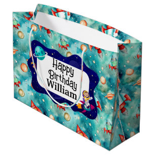 Grand Sac Cadeau Explorateur d'espaces pour enfants