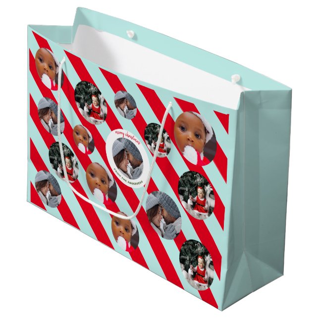 Grand Sac Cadeau Fab Fab Fab Noël 3 photo (Devant Angle)