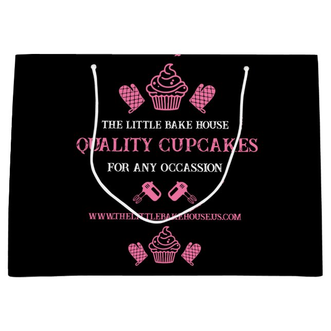 Grand Sac Cadeau Fabricant de Cupcakes (Devant)