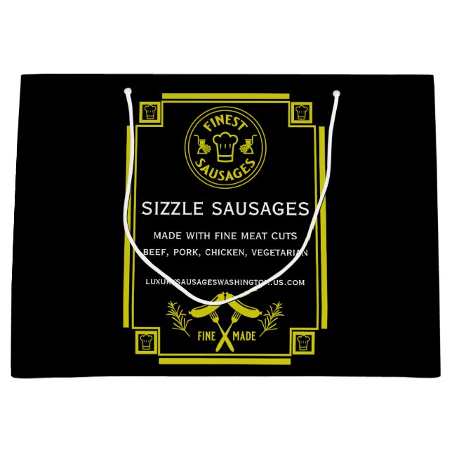 Grand Sac Cadeau Fabricants de saucisses (Devant)