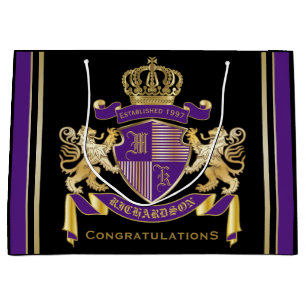 Grand Sac Cadeau Faites votre propre manteau de l'emblème de