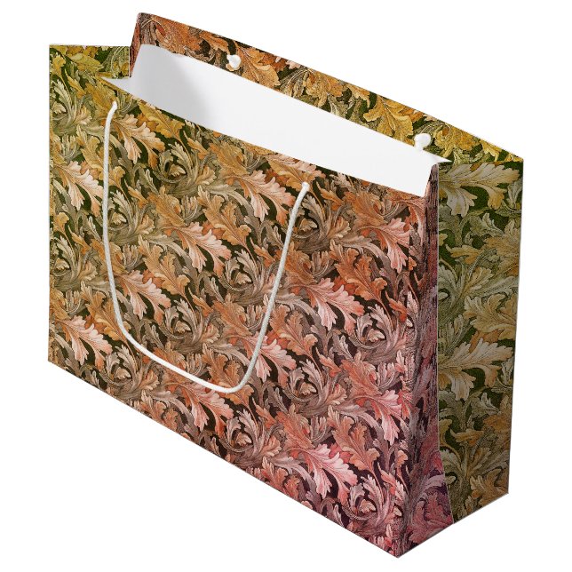 Grand Sac Cadeau Fall Acanthus  (Devant Angle)