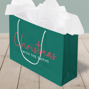 Grand Sac Cadeau Famille Christmas Stylish Trendy