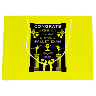 Grand Sac Cadeau Félicitations de danse de ballet