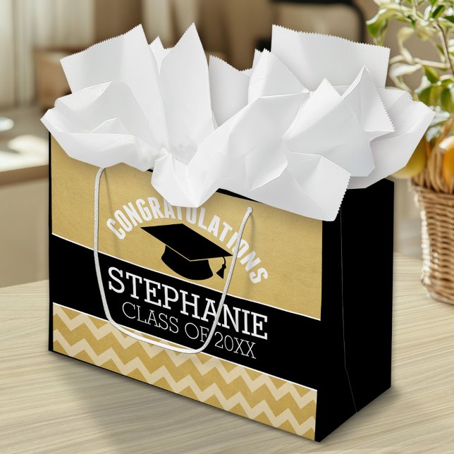 Grand Sac Cadeau Félicitations Diplômé - Graduation personnalisée (Custom Graduation Bag)