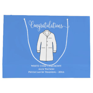 Grand Sac Cadeau Félicitations White Coat Physician Doctor