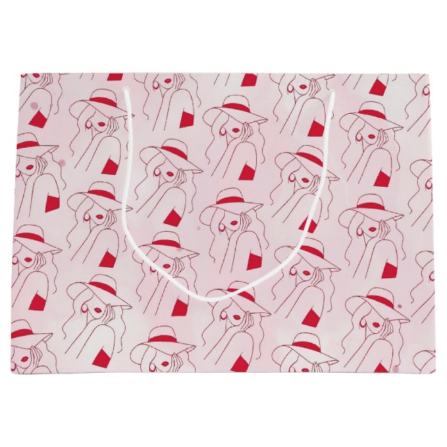 Grand Sac Cadeau Femme (Devant)