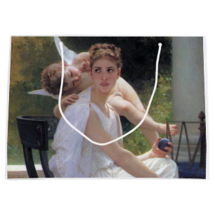 Grand Sac Cadeau Femme avec Cupidon, Bouguereau