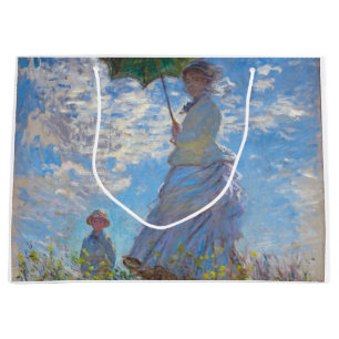 Grand Sac Cadeau Femme avec Parasol, Monet