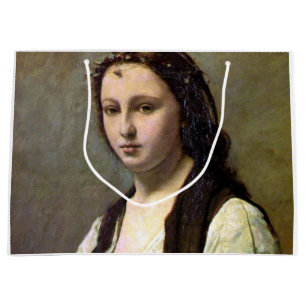Grand Sac Cadeau Femme avec perle, Camille Corot, 1868-1870