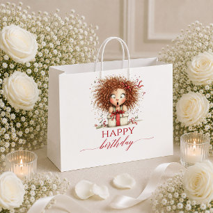 Grand Sac Cadeau Femme Chic et Excentrique Cadeau d'anniversaire éc