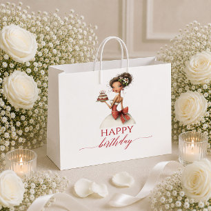 Grand Sac Cadeau Femme fantaisiste tendance Cadeau d'anniversaire r
