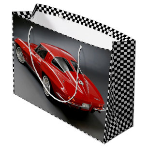 Grand Sac Cadeau Fenêtre Fractionnée Chevrolet Corvette 1963