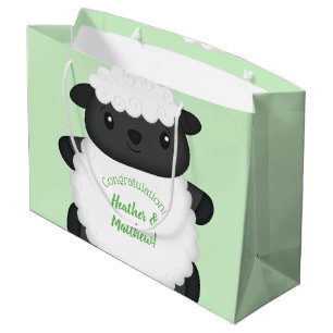 Grand Sac Cadeau Ferme de Baby showers à moutons
