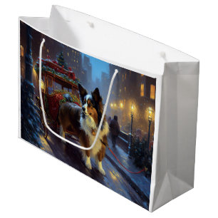 Grand Sac Cadeau Festin de Noël de Papillon