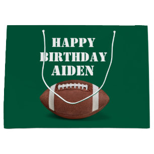 Grand Sac Cadeau Fête à thème de football sur mesure