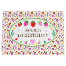 Fête d'anniversaire de fraises