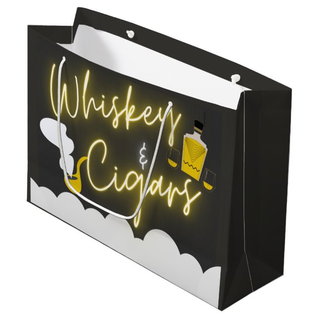 Grand Sac Cadeau Fête d'enterrement de vie de garçon drôle  (Devant Angle)