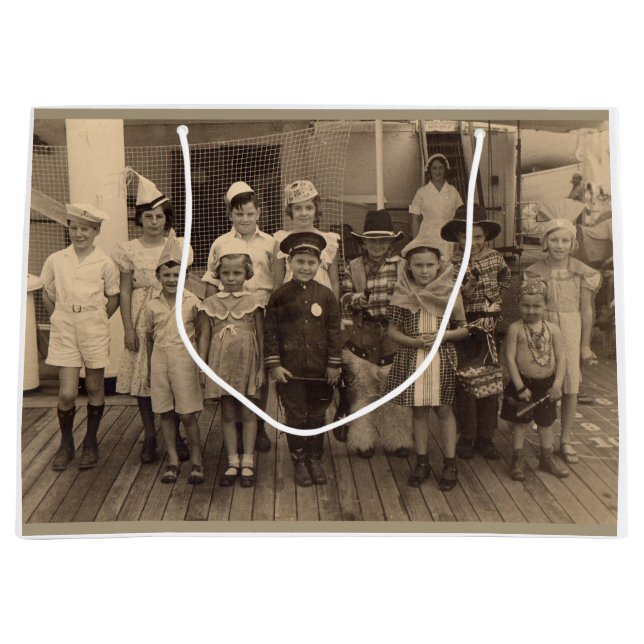 Grand Sac Cadeau Fête du costume de bateau pour enfants 1935 (Devant)