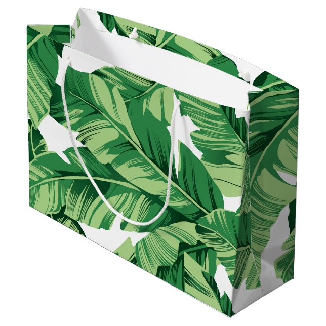 Grand Sac Cadeau Feuilles de bananes (Dos Angle)