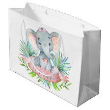 Filles Éléphant Mignon Baby Shower