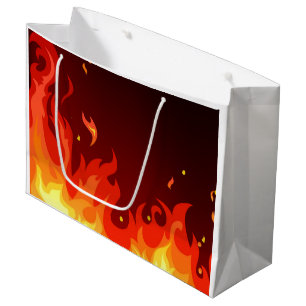 Grand Sac Cadeau Flammes