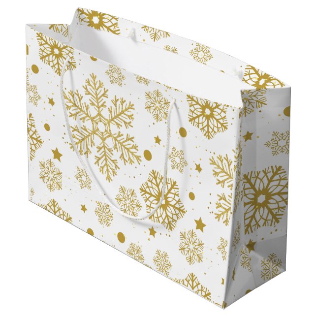 Grand Sac Cadeau Flèche dorée (Dos Angle)