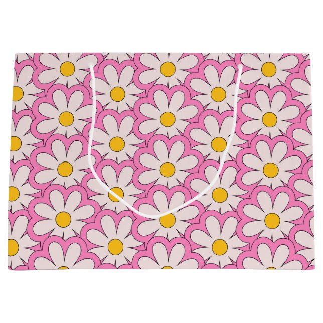 Grand Sac Cadeau Fleur (Devant)