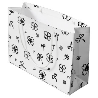 Grand Sac Cadeau Fleur d'amour