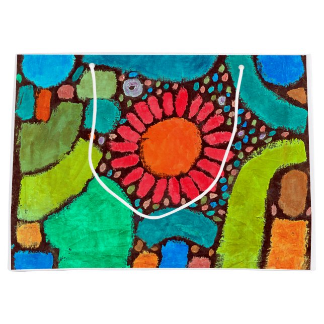 Grand Sac Cadeau Fleur dans la vallée, Klee (Devant)