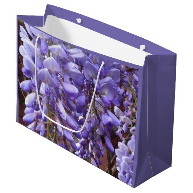 Grand Sac Cadeau Fleur de bactéries pourpres (Devant Angle)