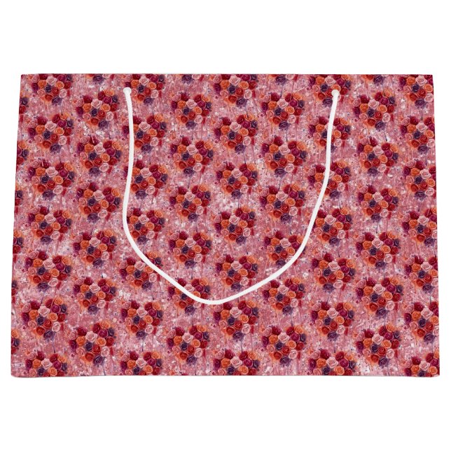 Grand Sac Cadeau Fleurs (Devant)