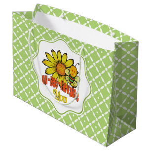 Grand Sac Cadeau Fleurs de soleil de maman incroyable