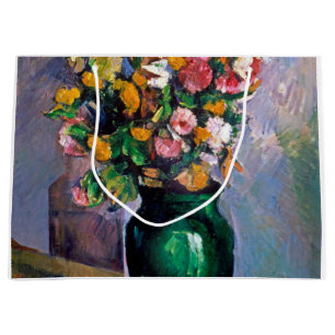 Grand Sac Cadeau Fleurs en Vase, Cézanne