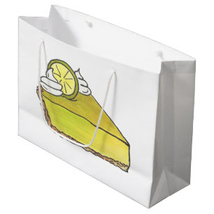 Grand Sac Cadeau Floride Key Lime Pie Slice Dessert Foie Cadeau