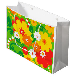 Grand Sac Cadeau Fond d'écran Funky Flower + vos idées