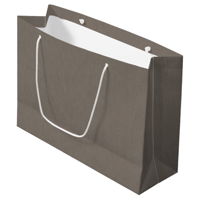 Grand Sac Cadeau Fond violet texturé simple et calme (Devant Angle)
