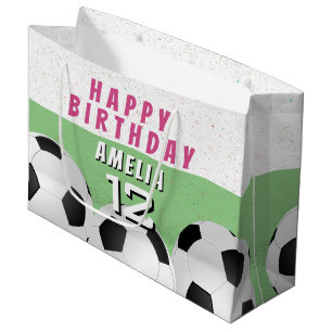 Grand Sac Cadeau Football Football Football Sport Enfants Joyeux an