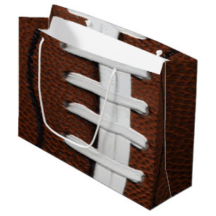 Grand Sac Cadeau Football Motif Arrière - plan