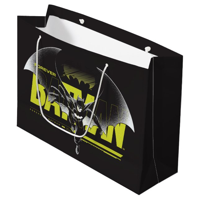 Grand Sac Cadeau Forever Batman Atteindre Graphisme (Devant Angle)