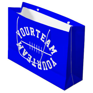 Grand Sac Cadeau Forme de football sportif amusant VOTRE ÉQUIPE sur