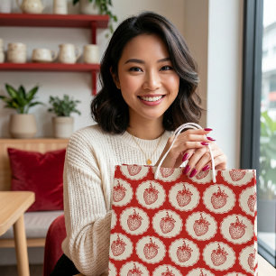 Grand Sac Cadeau Fraise