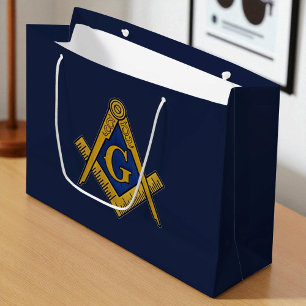 Grand Sac Cadeau Freemason Masonic Carré et Compass Freemasony