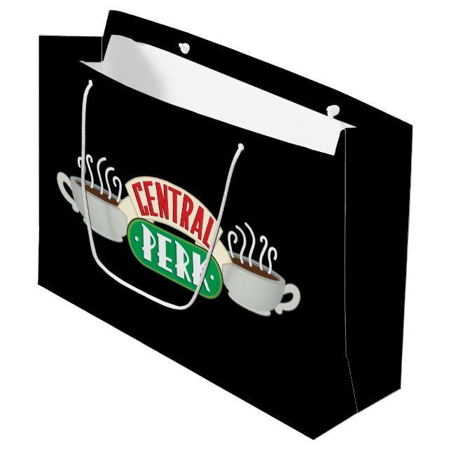 Grand Sac Cadeau FRIENDS™ | Logo Central Perk (Devant Angle)
