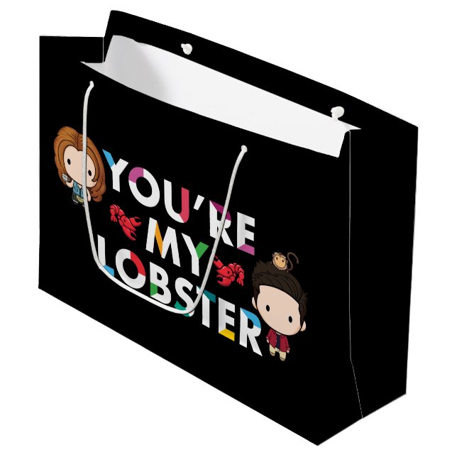 Grand Sac Cadeau FRIENDS™ | Ross & Rachel Lobster Chibi (Devant Angle)