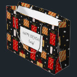 Grand Sac Cadeau FRIENDS tv show Birthday Watercolor photo collage<br><div class="desc">FRIENDS tv show,  Anniversaire,  Aquarelle,  collage photo,  amis la série télévisée,  Joyeux noël,  Classique,  personnalisé,  texte personnalisé,  photo personnalisée, </div>